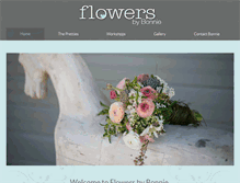 Tablet Screenshot of flowersbybonnie.com.au